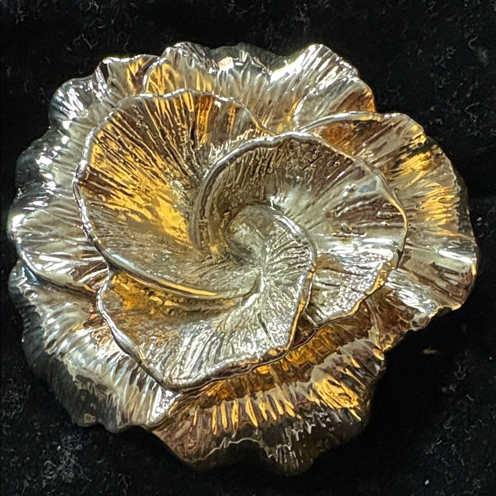 Sterling Silver Floral Brooch